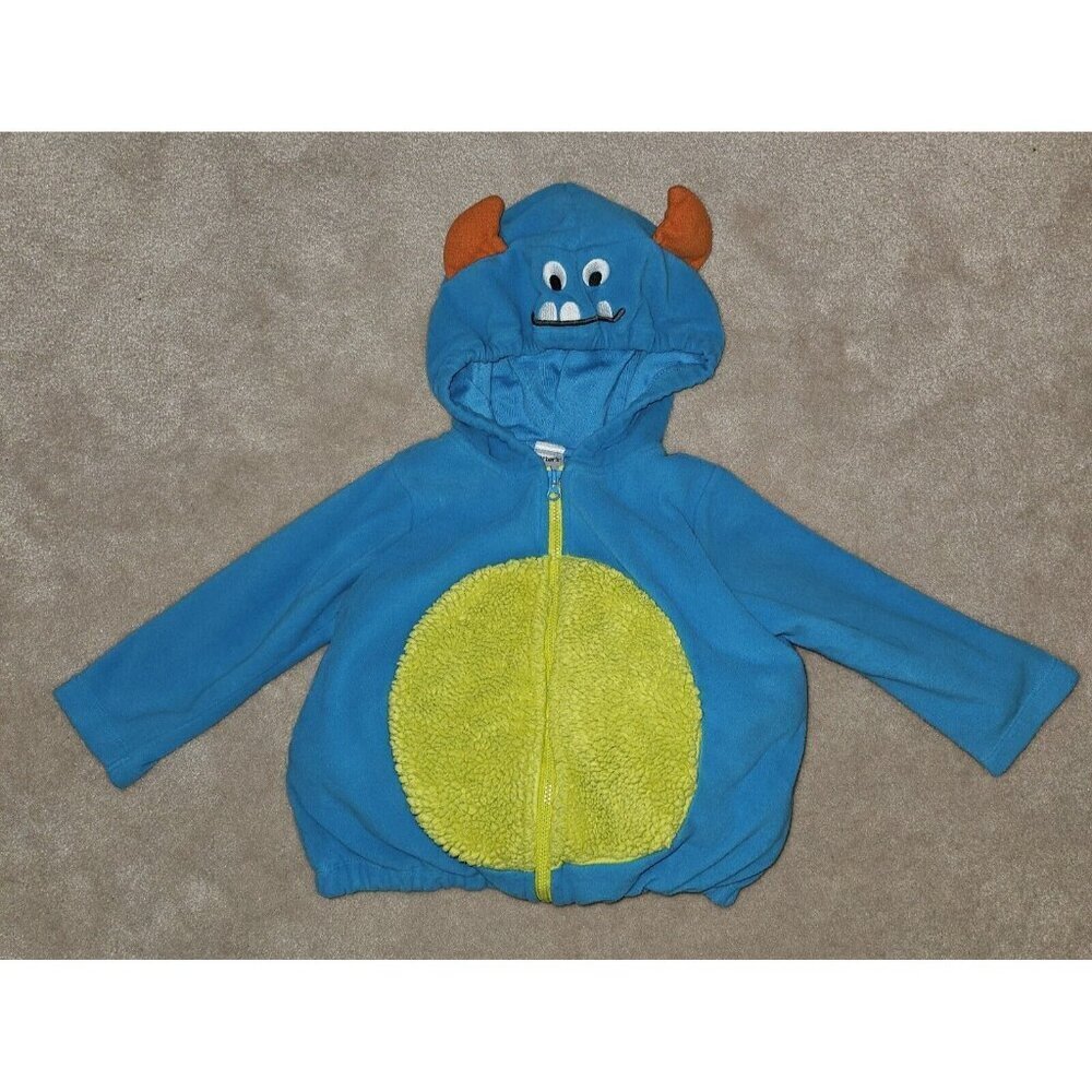 Carter's Blue & Lime Monster Hooded Costume Set - Picture 2 of 8